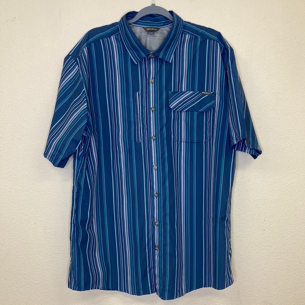 Eddie Bauer Fishing Shirt Men's XL Tall